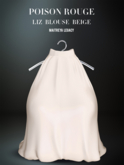 POISON ROUGE Liz Blouse Beige
