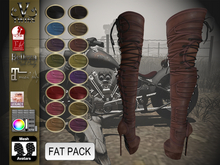 V-Twins Bootleggerz - Manson Boots (WEAR ME) for Maitreya, Slink, Belleza, Legacy
