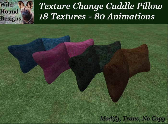 [WHD] -- Texture Change Cuddle Pillows - 80 Animations - 18 textures