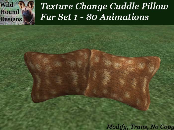 [WHD] -- Texture Change Cuddle Pillows - Fur Set 1 - 80 Animations - 25 textures