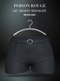 POISON ROUGE Liz Shorts Midnight