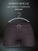 POISON ROUGE Liz Shorts Aubergine