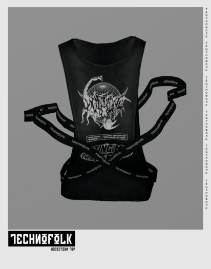 TECHNOFOLK_ADDICTION TANK TOP_001