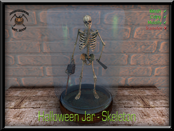 HALLOWEEN - SKELETON JAR