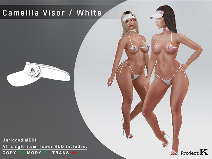 Project K / Camellia Visor / White
