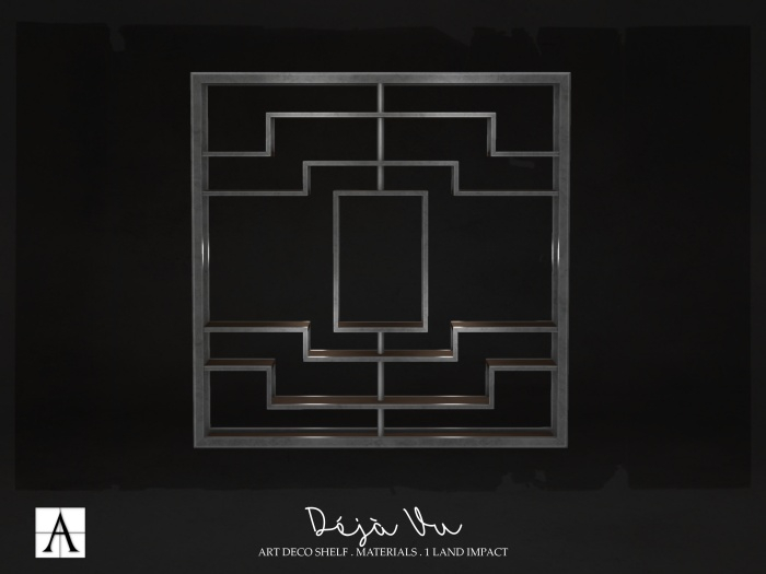 Architect. Deja Vu Art Deco Shelf (silver) 1LI