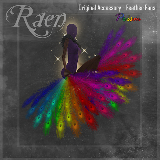 Fans de plumes Rainbow