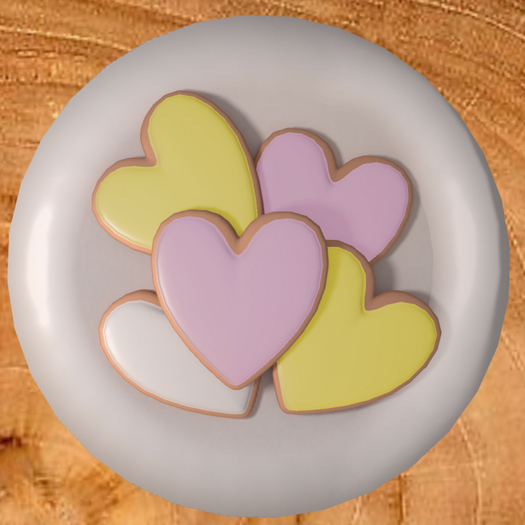 DFS Heart Cookies Lemons