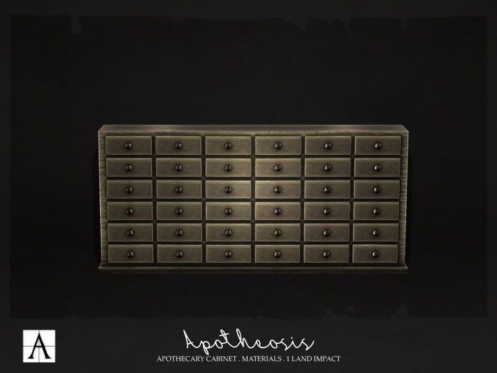 Architect. Apotheosis Apothecary Cabinet #1