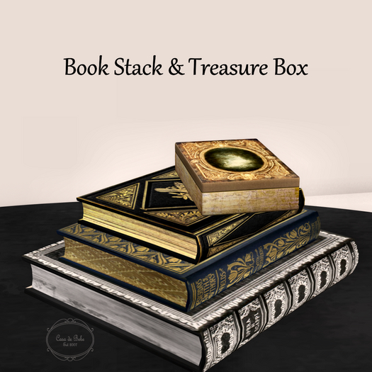 Bricolage Book Stack & Treasure Box