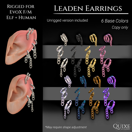 QUIXE - Leaden Earrings (EvoX)