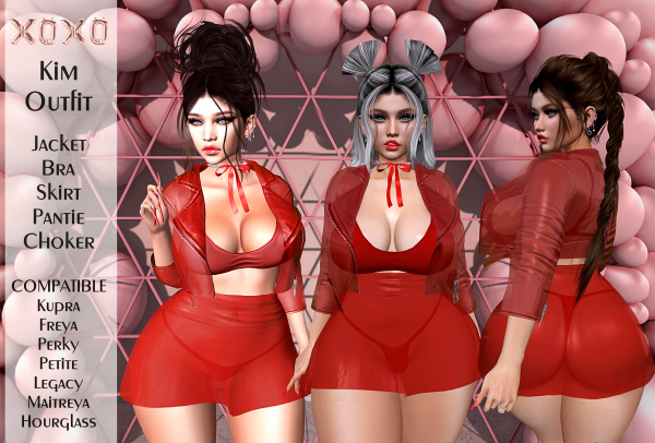 XOXO - Kim outfit  Red