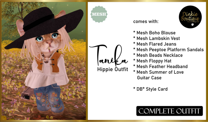 *DB* DINKIES TANIKA HIPPIE OUTFIT*