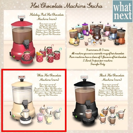 {what next} White Hot Chocolate Machine (boxed) RARE