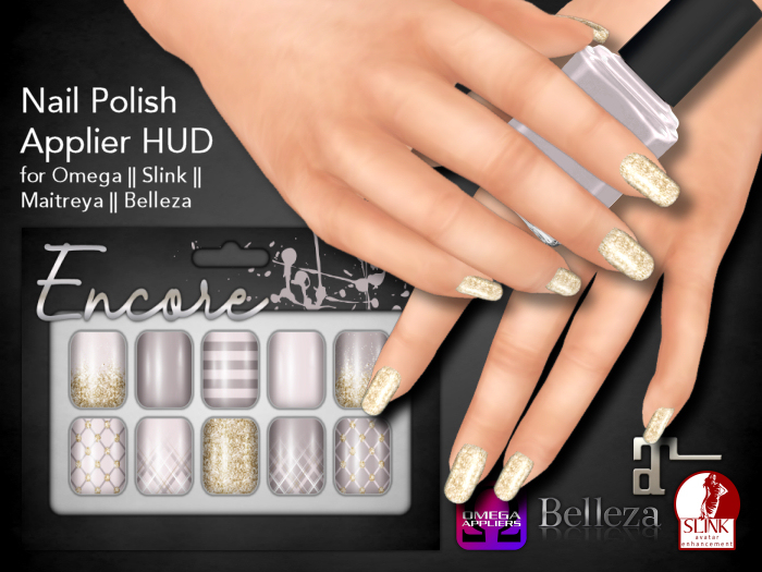 [Encore] Nail Appliers - Pretty In Pink (Slink/Omega/Belleza/Maitreya)