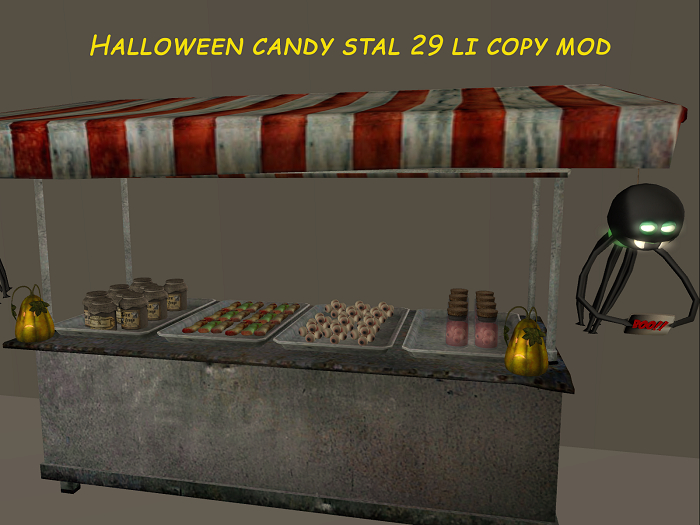 Halloween candy stall my view