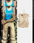 DUALIZED.-_-. Double Tank.(Taupe)