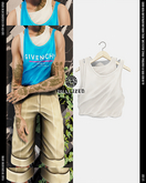 DUALIZED.-_-. Double Tank.(White)