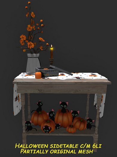 Halloween sidetable my view