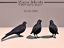 Zara Mesh - Animals - Black Crow - FULL PERM MESH