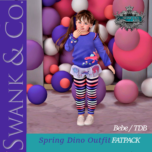 Swank & Co.  Spring Dino Outfit FATPACK Bebe /TDB 