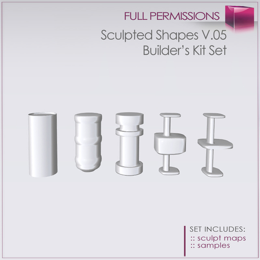 SCULPTED SHAPES V.05 - 5 PCS - Builder's Kit Set