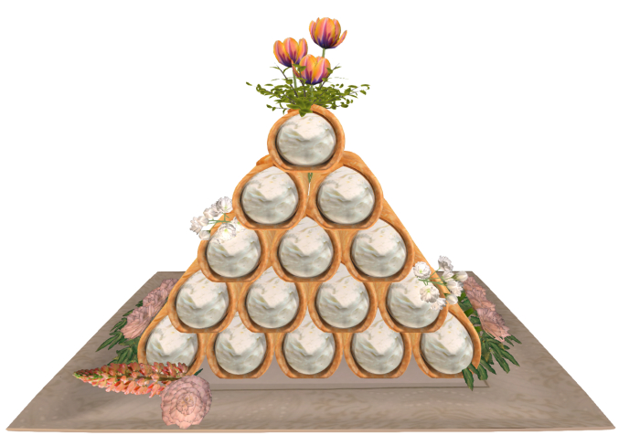 DFS Wedding - Peaches And Cream Cannoli Platter