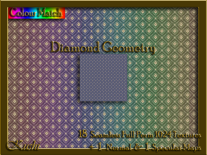 Diamond Geometry Seamless Texture Set