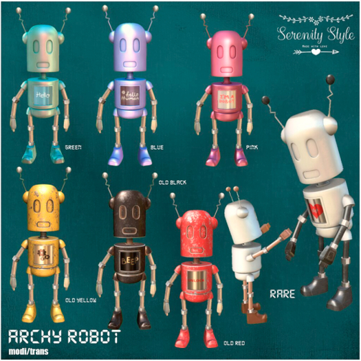 Serenity Style- Archy Robot Blue