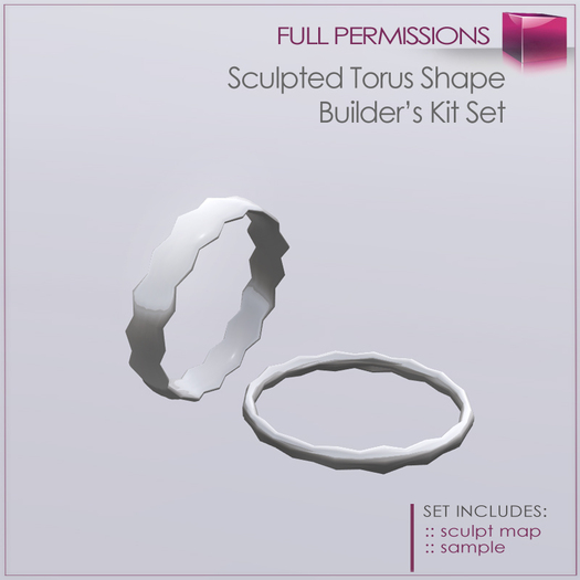 Full Perm Sculpted Shape - Torus - Ring Builder's Kit
