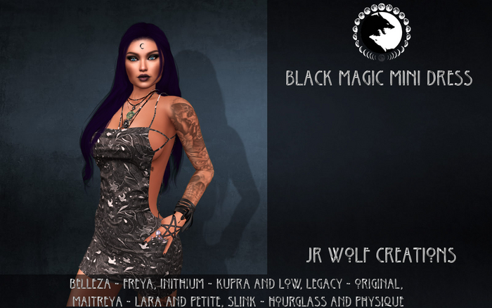 Black Magic Mini Dress ADD ME (JR Wolf Creations)