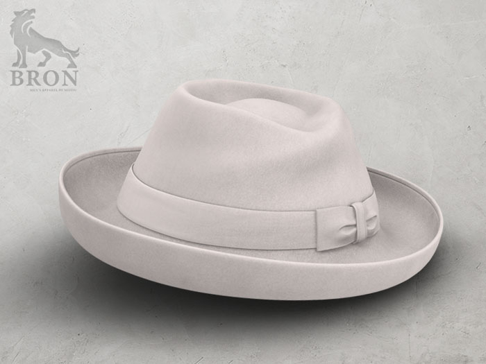 BRON - Declan Fedora Hat - White