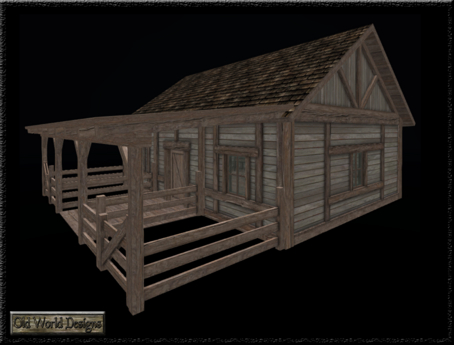 Second Life Marketplace - Old World Designs Timber Frame Shack with ...