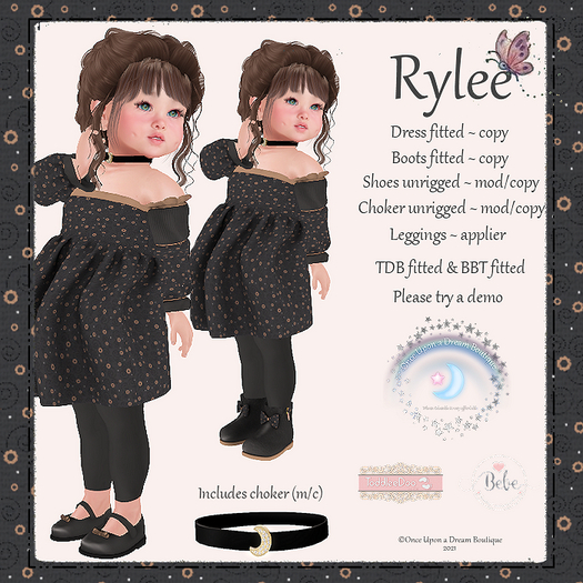 OUD Rylee Black TDB BBT Fitted DEMO