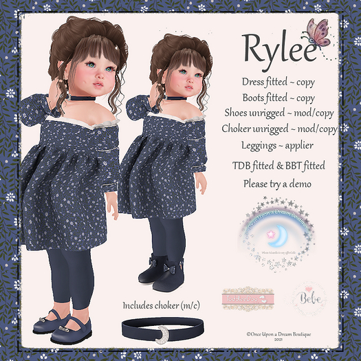 OUD Rylee Blue TDB BBT Fitted