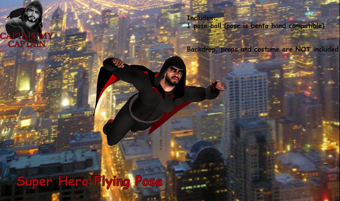 Super Hero Pose - Flying