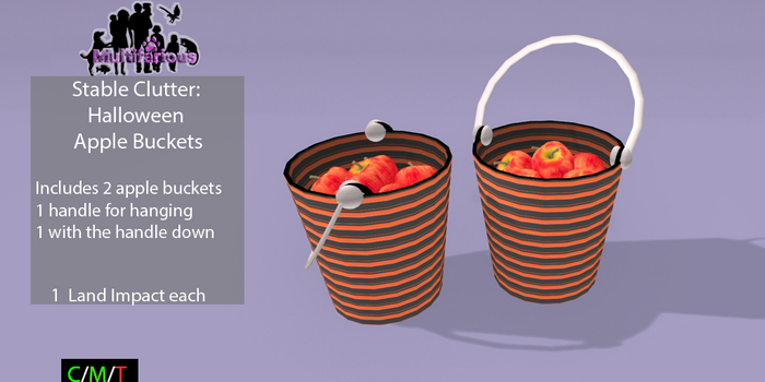 *M* S.C. Halloween Apple Buckets (wear to unpack)