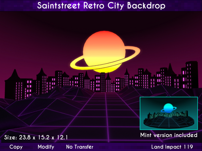 Saintstreet Retro City Backdrop (WearAdd Unpack)