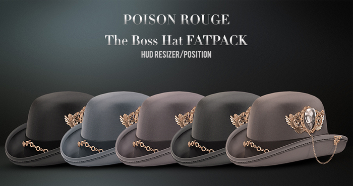 POISON ROUGE The Boss Hat - FATPACK (Unisex)