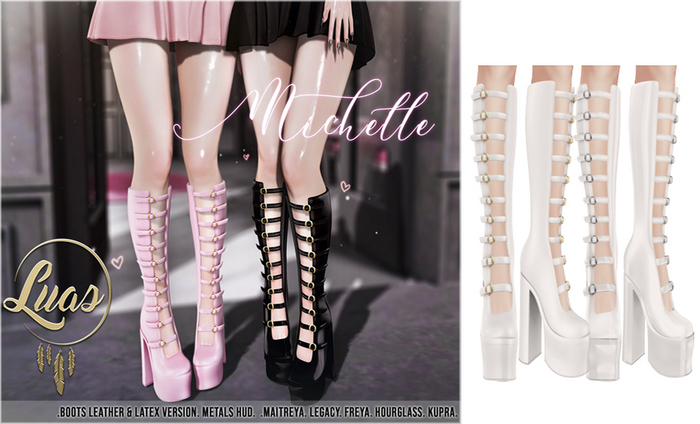 Luas Michelle Boots White