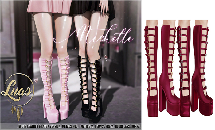 Luas Michelle Boots Red