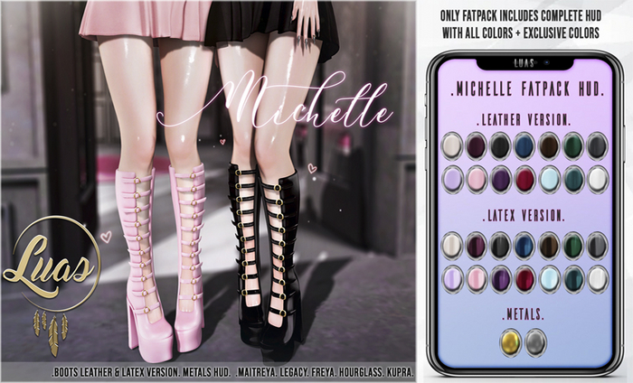 Luas Michelle Boots Fatpack