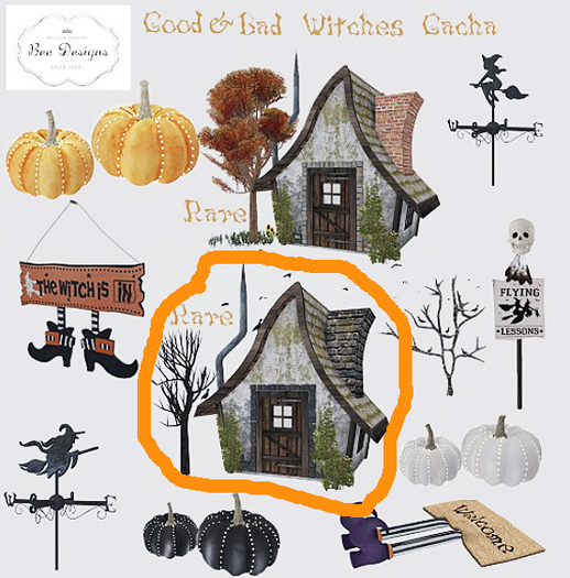 5 Bee Designs Good & Bad Witches RARE