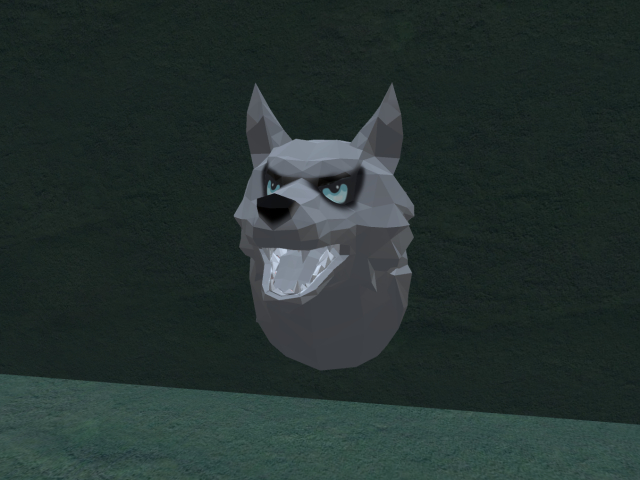  Mesh Wolf head - Full perm