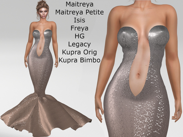 ~PP~ Sequined Genie Gown - Champagne