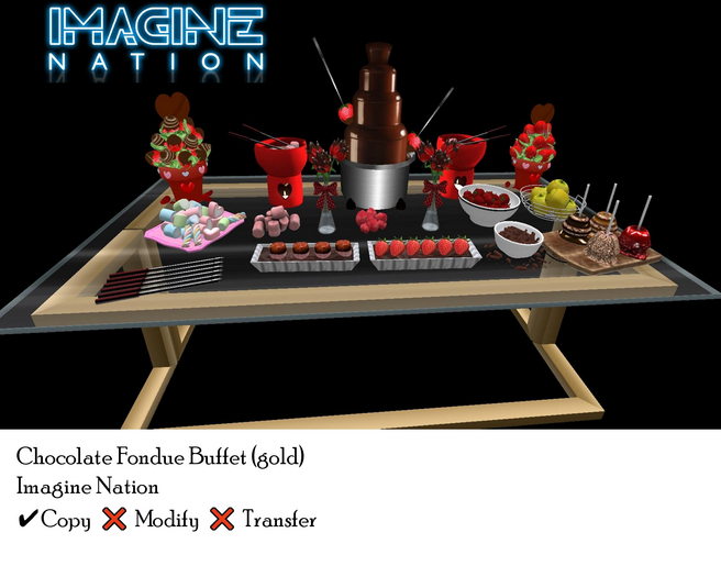 Chocolate Fondue Buffet (Gold)-touch for menu