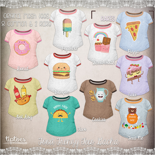 . tiptoes - Food Frenzy Tees Fatpack
