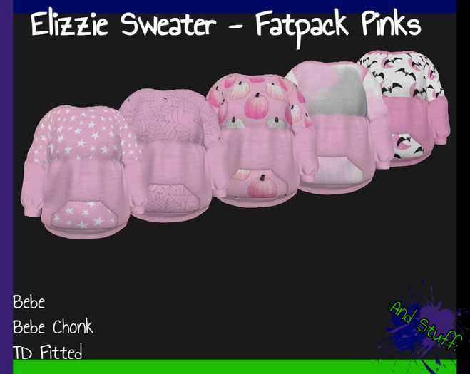 :And Stuff: Elizzie Sweater - Fatpack - Pinks