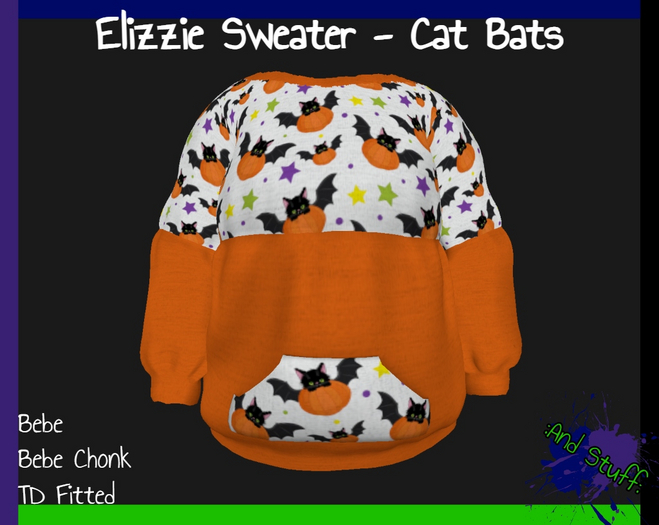 :And Stuff: Elizzie Sweater - Cat Bats
