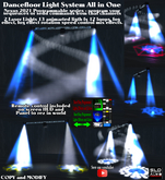 LIGHT SYSTEM - SLDomina 2022 Series Dancefloor System all in one Laser, Strobe, fog, Animated loops, Program sequences